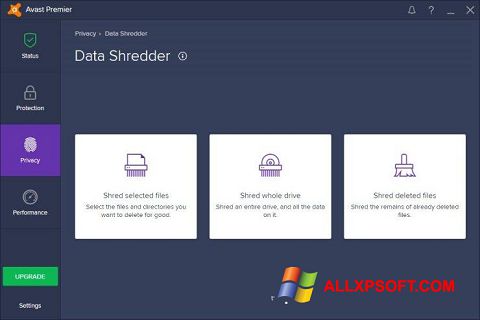 Screenshot Avast Premier for Windows XP