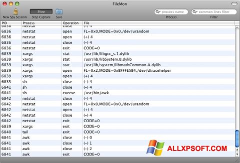 Screenshot FileMon for Windows XP