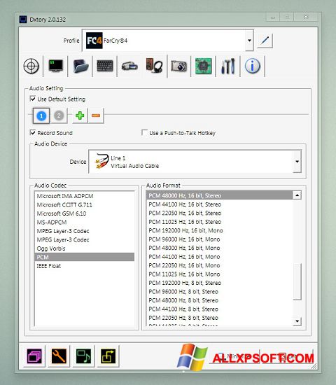 Screenshot Dxtory for Windows XP