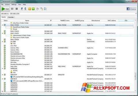 Screenshot Advanced IP Scanner for Windows XP