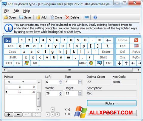 Screenshot Virtual Keyboard for Windows XP