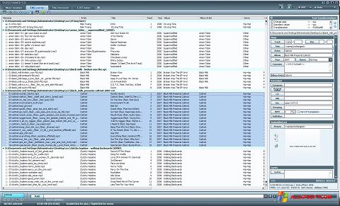 Screenshot TagScanner for Windows XP