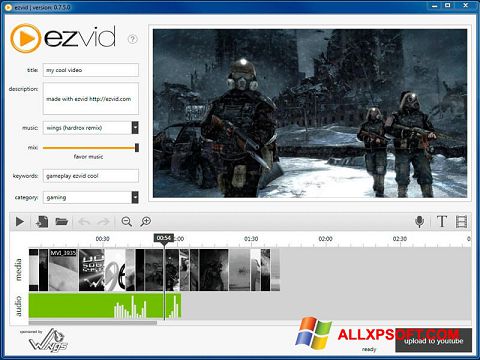 Screenshot Ezvid for Windows XP