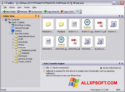 Screenshot iFunBox for Windows XP