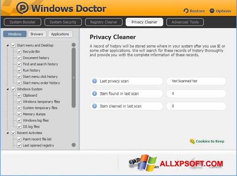 Screenshot Windows Doctor for Windows XP