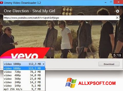 Screenshot Ummy Video Downloader for Windows XP