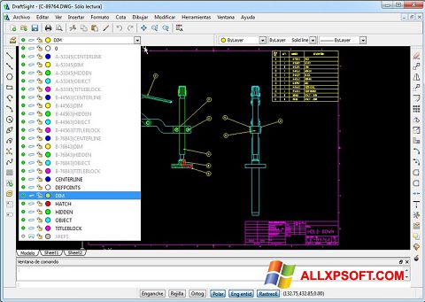 Screenshot DraftSight for Windows XP