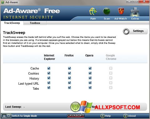 Screenshot Ad-Aware for Windows XP