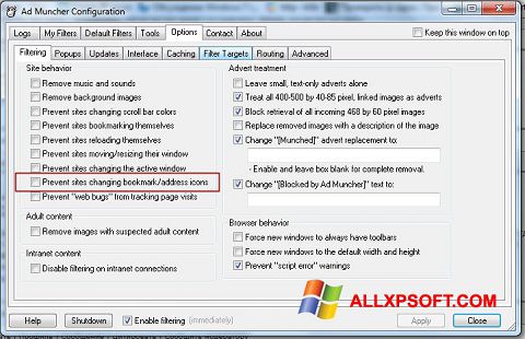 Download Ad Muncher for Windows XP (32/64 bit) in English