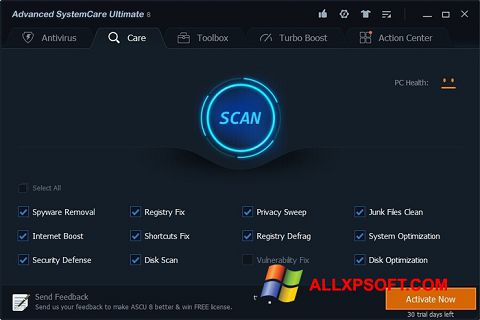 Screenshot Advanced SystemCare Ultimate for Windows XP