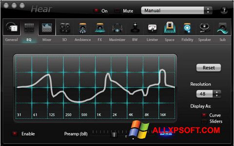Screenshot Hear for Windows XP