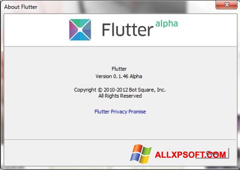 Screenshot Flutter for Windows XP