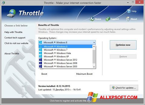 Screenshot Throttle for Windows XP