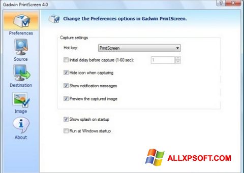 Screenshot Gadwin PrintScreen for Windows XP
