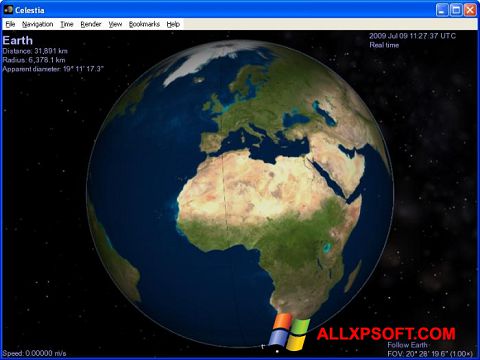 Screenshot Celestia for Windows XP