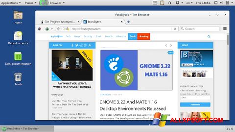 Screenshot Tor Browser for Windows XP