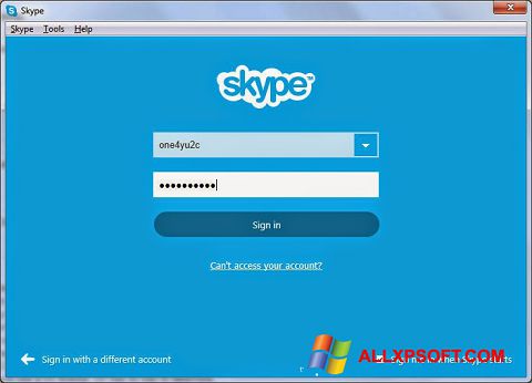 Screenshot Skype Setup Full for Windows XP
