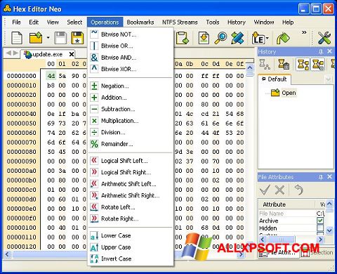 Screenshot Hex Editor Neo for Windows XP