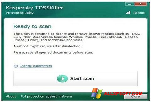 Screenshot Kaspersky TDSSKiller for Windows XP