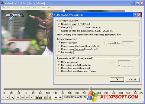 Screenshot VirtualDubMod for Windows XP