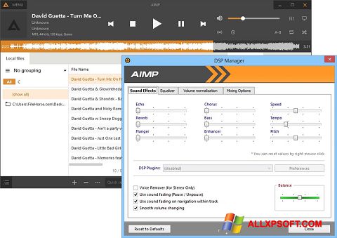 Screenshot AIMP for Windows XP