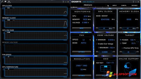 Screenshot GIGABYTE OC Guru for Windows XP