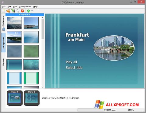 Screenshot DVDStyler for Windows XP