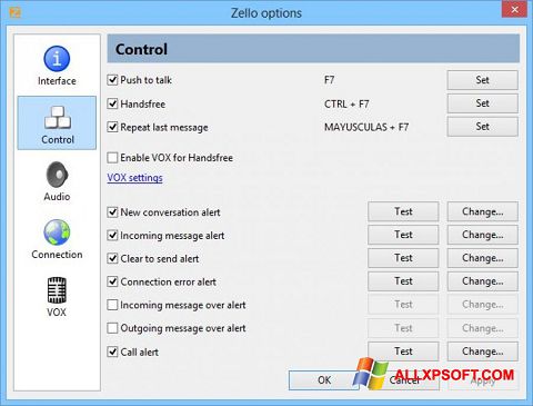 Screenshot Zello for Windows XP