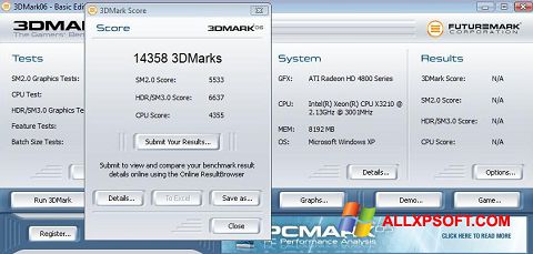 Screenshot 3DMark06 for Windows XP