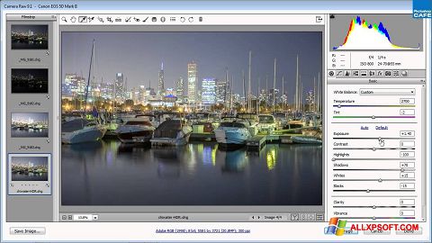 Screenshot Adobe Camera Raw for Windows XP