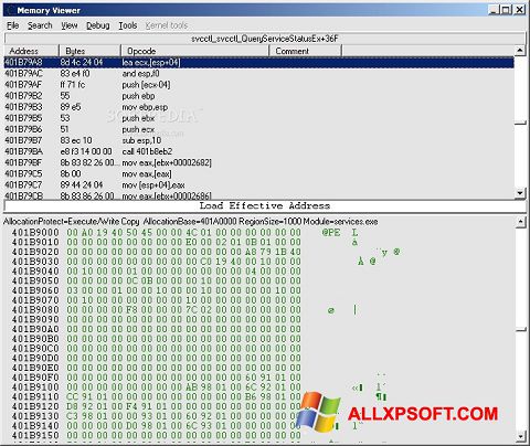 Screenshot Cheat Engine for Windows XP