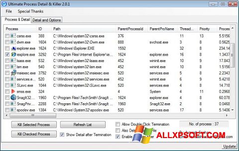 Screenshot Process Killer for Windows XP