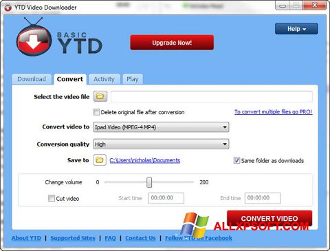 Screenshot YTD Video Downloader for Windows XP