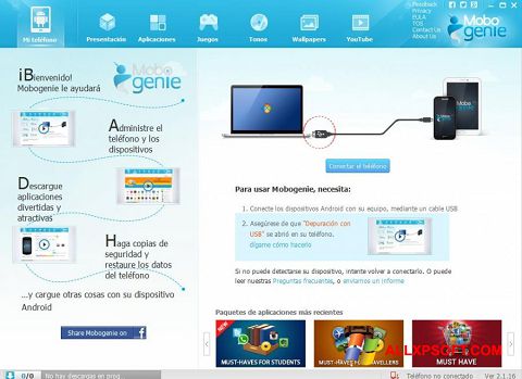 Screenshot Mobogenie for Windows XP