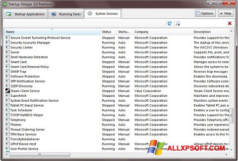 Screenshot Startup Delayer for Windows XP