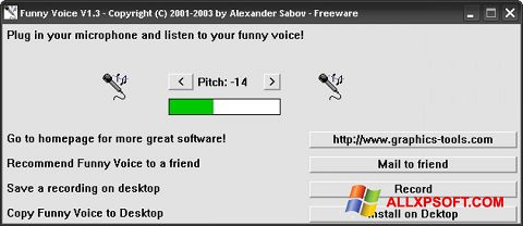 Screenshot Funny Voice for Windows XP