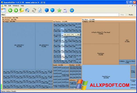 Screenshot SpaceSniffer for Windows XP