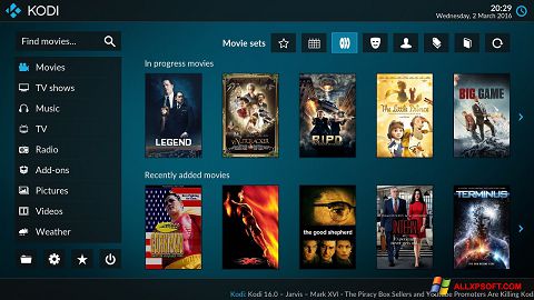 Screenshot Kodi for Windows XP