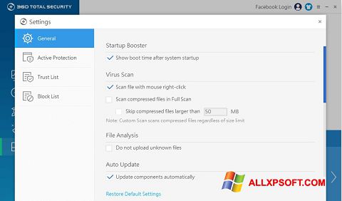 Screenshot 360 Total Security for Windows XP