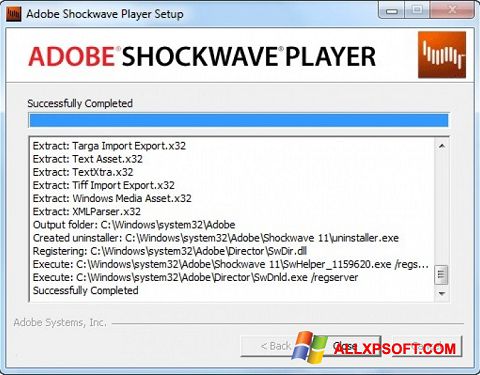 Screenshot Shockwave Player for Windows XP