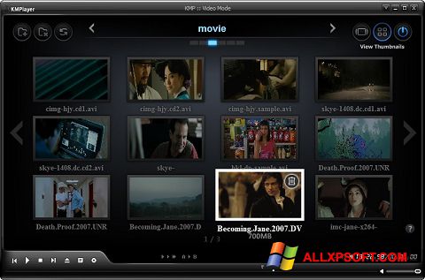 Screenshot KMPlayer for Windows XP