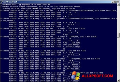 Screenshot TCPDUMP for Windows XP