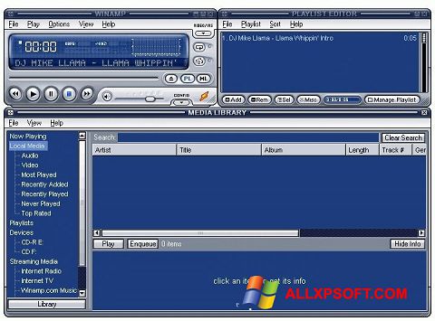 Screenshot Winamp Lite for Windows XP