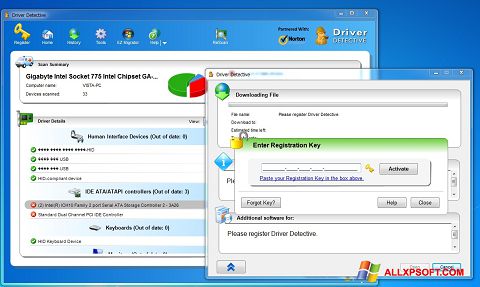 Screenshot Driver Detective for Windows XP