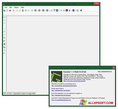 Screenshot Greenshot for Windows XP
