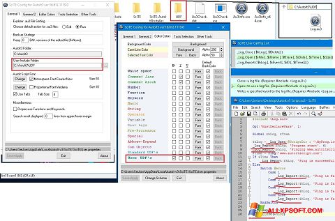 Screenshot SciTE for Windows XP