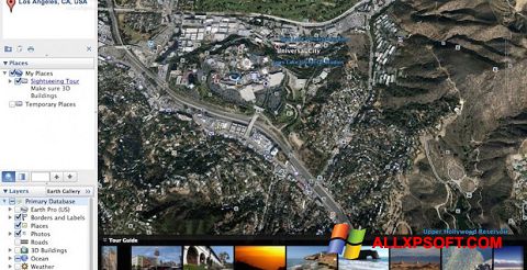 Screenshot Google Earth Pro for Windows XP