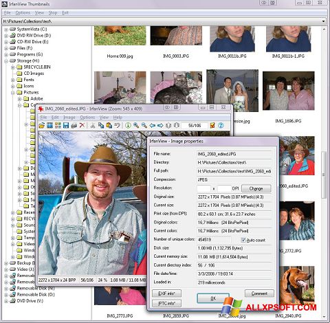 Screenshot IrfanView for Windows XP