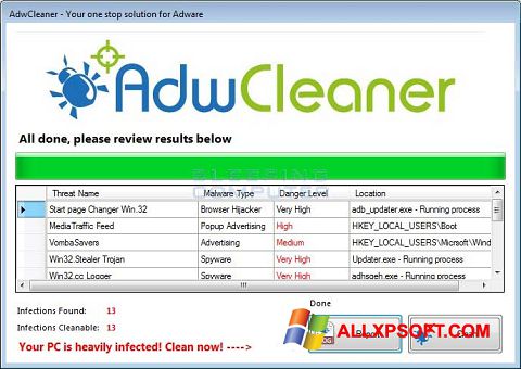 adw cleaner windows xp