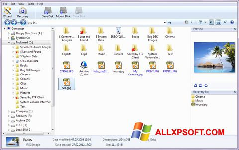 Screenshot Magic Photo Recovery for Windows XP